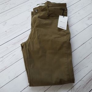 Forever 21 olive jeans size 27 new with tags